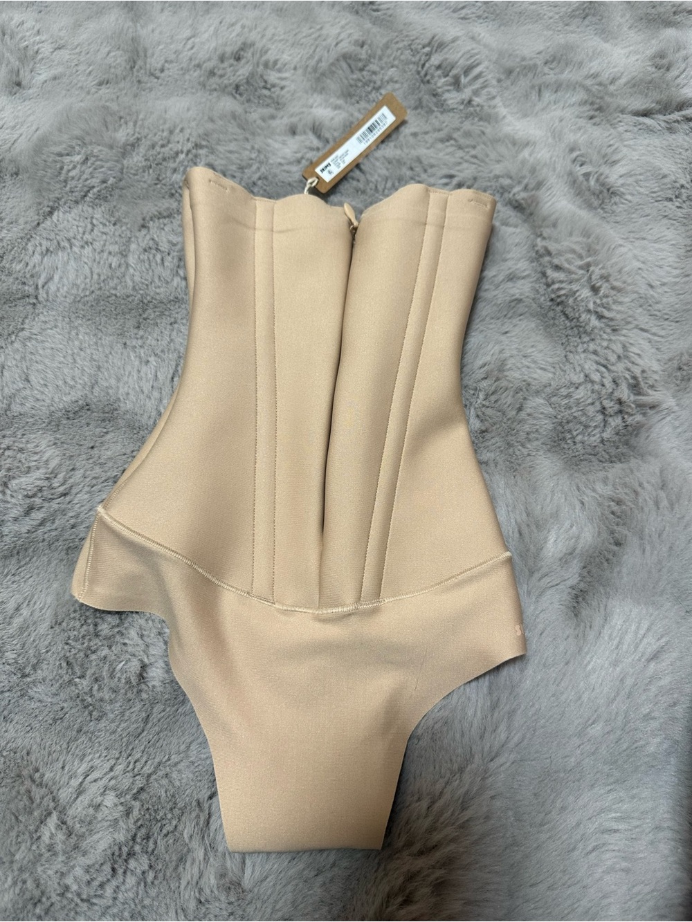 NWT SKIMS CS WAIST CINCHER THONG XXS Clay